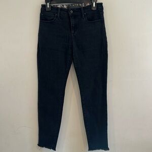 Joe’s Jeans Black Flawless The Finn Ankle With Raw Hem Size 29